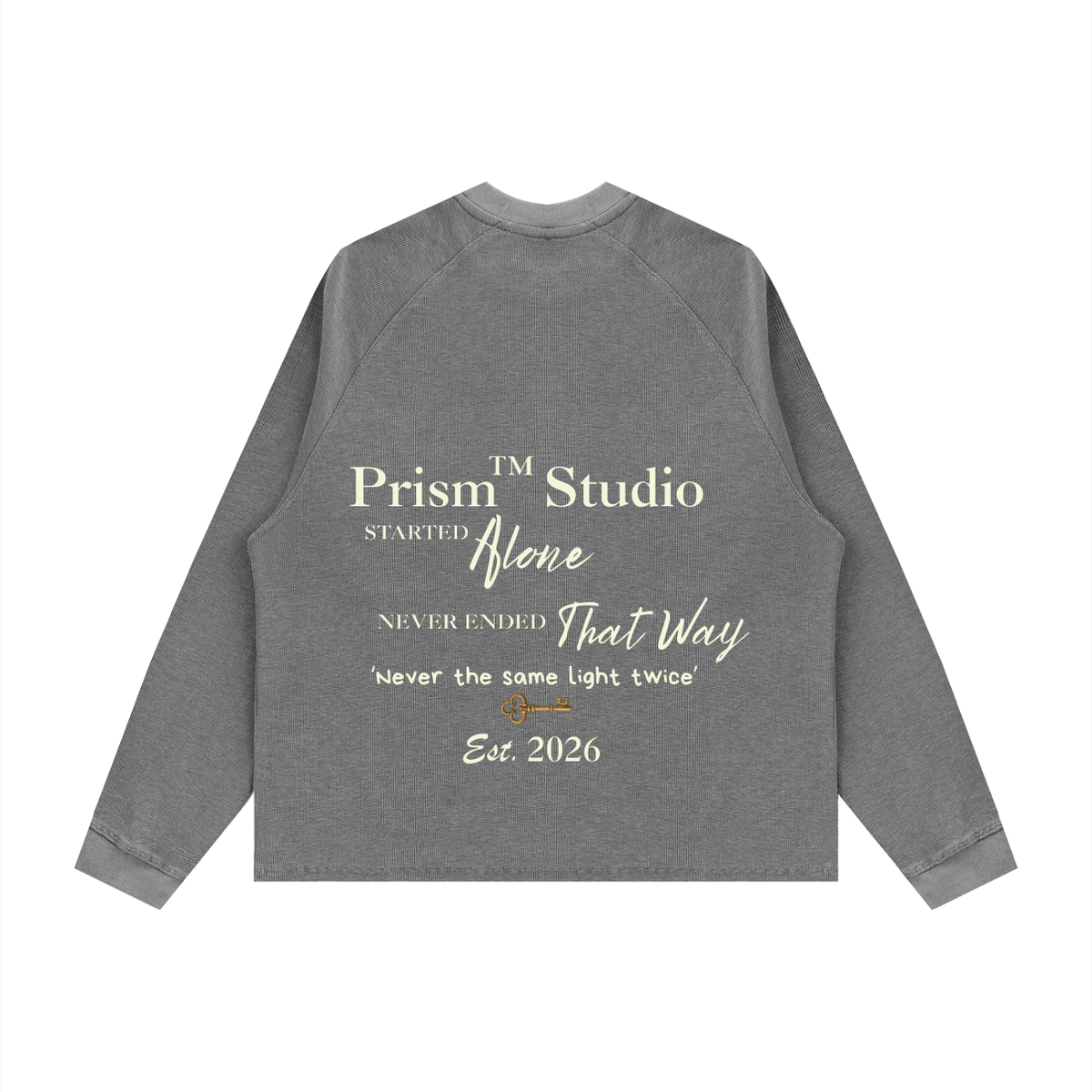 Wash Boxy Waffle Long Sleeve