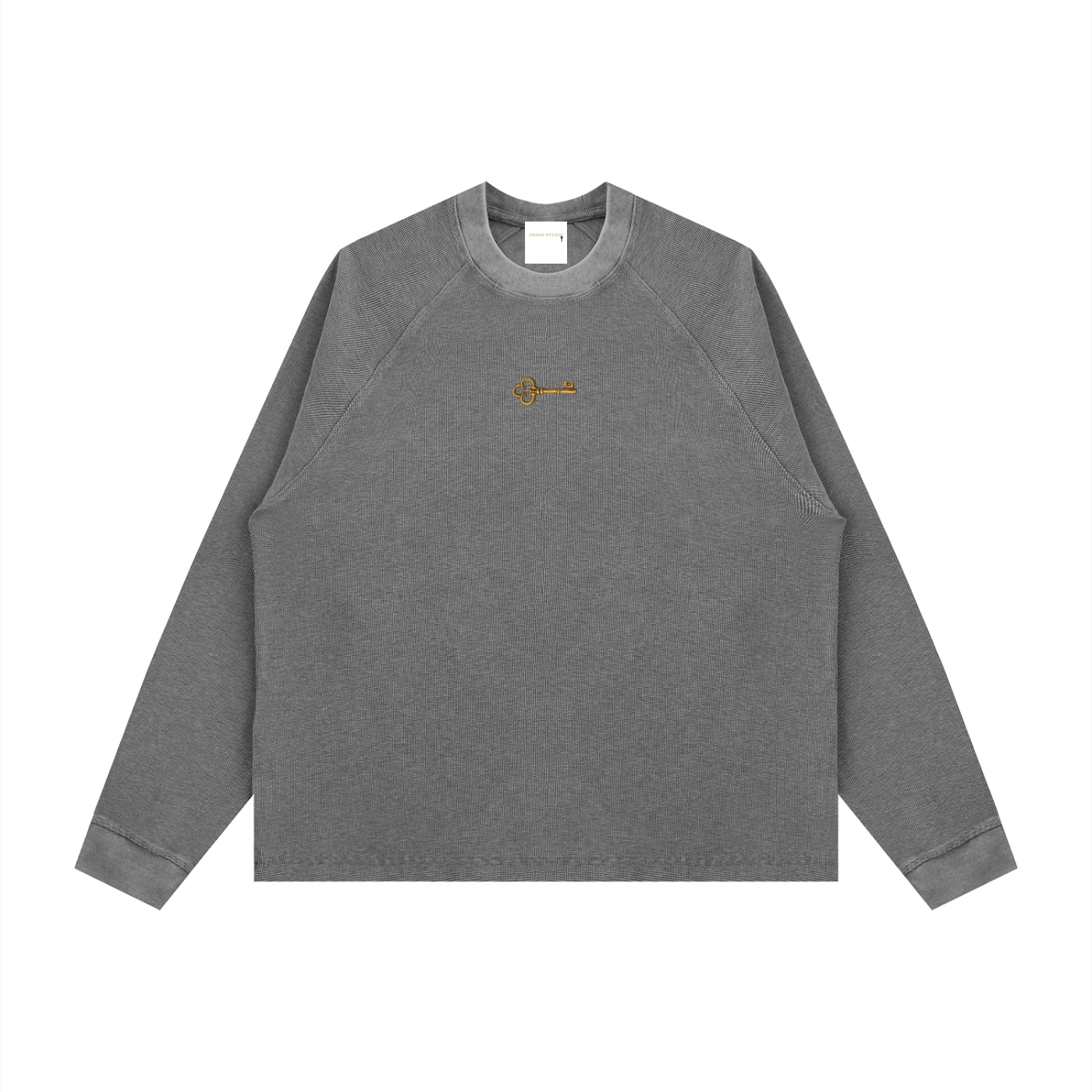Unisex Vintage Wash Boxy  Waffle T-Shirt