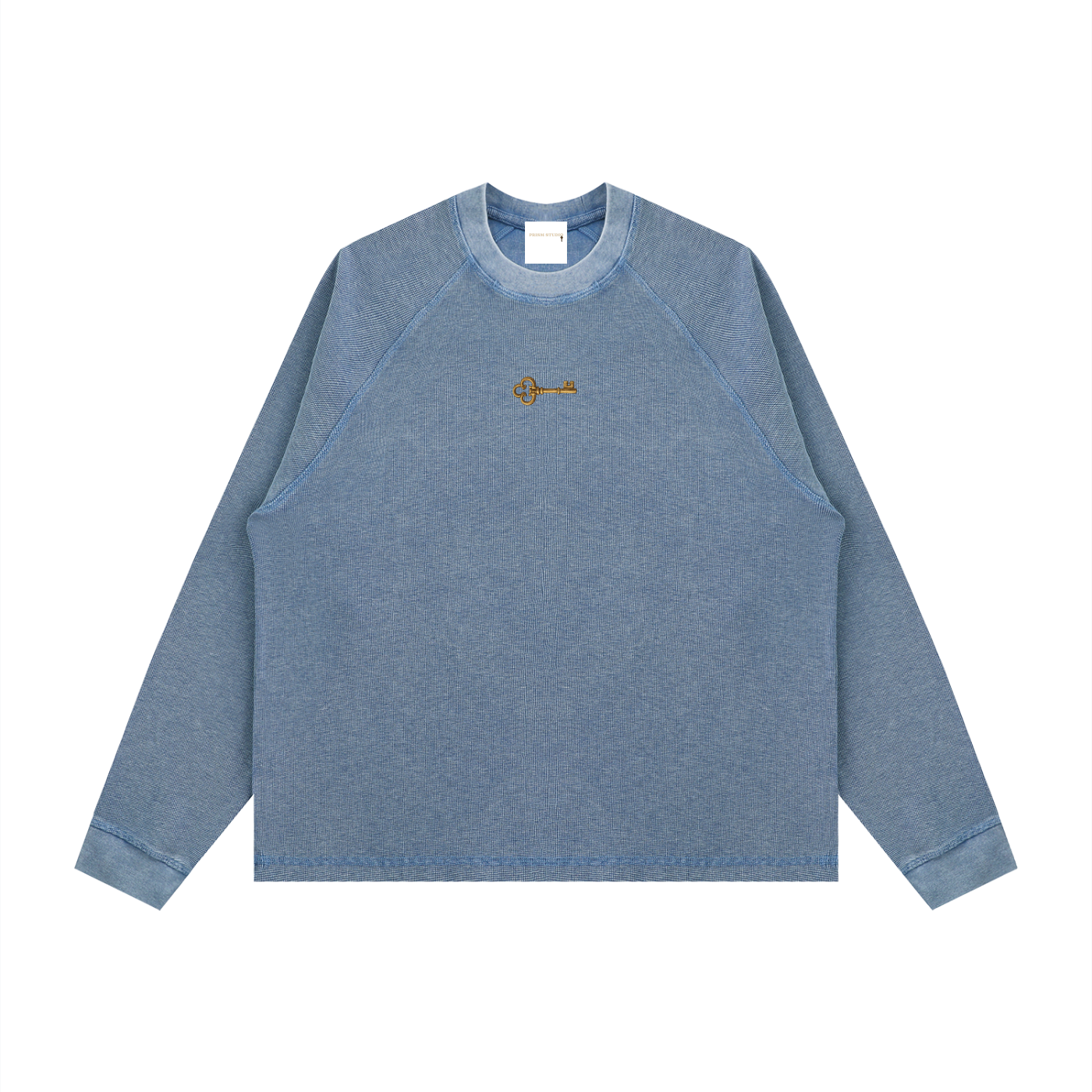 Unisex Vintage Wash Boxy  Waffle T-Shirt